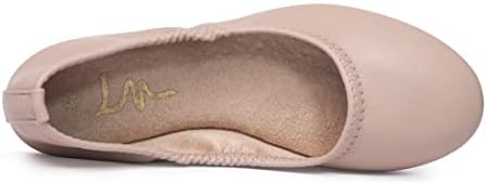 LM Women's Ballet Flats Round Toe Slip On Flats Shoes Casual Dress Shoes Foldable Portable Travel Ballet Flat - Image 4