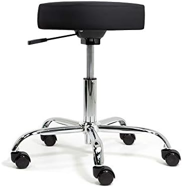 EARTHLITE Pneumatic Massage Salon Drafting Stool - No Leaking (vs. Hydraulic), Adjustable, Rolling, CFC-Free / Medical Spa Facial Chair by Unknown
