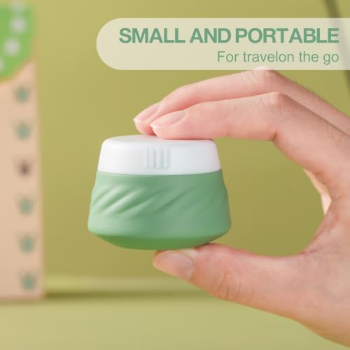 Gemice Silicone Cream Jars TSA Approved Travel Size Containers with Clear Bag, Leak-proof Travel Accessories with Lid for Cosmetic Face Body Hand Cream (4 Pack) - Image 2