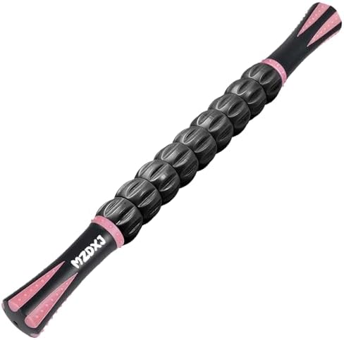 Muscle Roller Massage Roller Stick- Deep Tissue Fascia Blaster for Myofascial Pain Relief, Lymphatic Drainage & Body Sculpting, Handheld Physical Therapy & Recovery Tool ​(Pink Black by Morepicksawait%E2%80%94godiscover