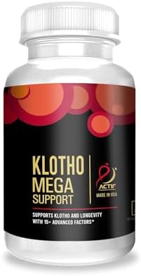 ACTIF Klotho Mega Support with 20+ Advanced Factors for Longevity Support - Non GMO, Made in USA, 90 Count by ACTIF