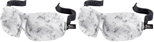 Bucky 40 Blinks No Pressure Printed Eye Mask for Travel & Sleep, Marble, One Size (Pack of 2) by Bucky