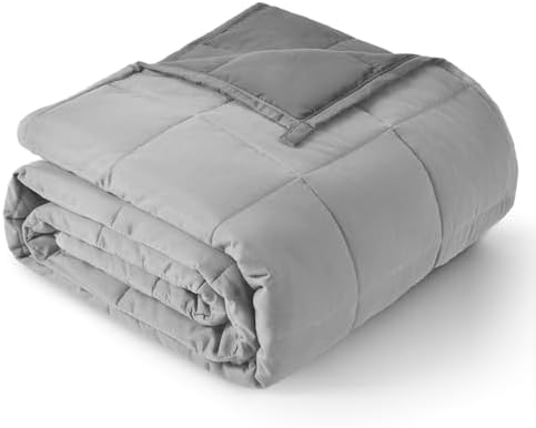 Topblan Cooling Weighted Blanket for Adults, 12 lbs 48 x 72 Twin Size Bed by Topblan