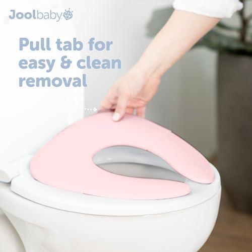 Jool Baby Folding Travel Potty Training Seat – Easy-Remove Pull Tab (Pink) - Image 6