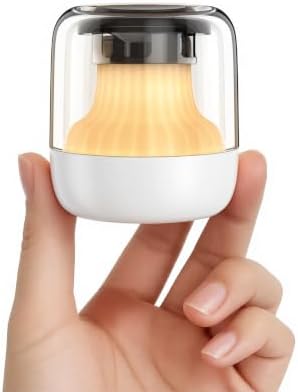 Babelio Pocket Glow White Noise Sound Machine - Upgraded 7 Color Night Lights, 20 Non-Looping Sounds, Timer & Memory Function, Portable for Adults & Babies, White by BABELIO