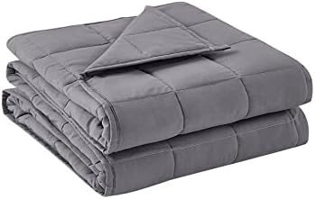 BB BLINBLIN Weighted Blanket Heavy Blanket, Calm and Sleep, Premium Soft and Comfortable Material and Glass Beads (Dark Grey, 36''x48'' 5lbs), Suit for One Person(~40lb) Use on Twin Bed… by BBBLINBLIN