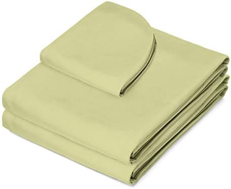 Saloniture 3-Piece Microfiber Massage Table Sheet Set - Premium Facial Bed Cover - Includes Flat and Fitted Sheets with Face Cradle Cover - Sage Green - Image 2