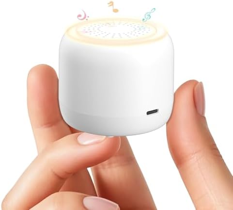 Portable & Mini Rechargeable White Noise Machine with 22 Soothing Sounds 3 Timer Options, Memory Function for Baby, Kids, Adults Use for Travel, Camping, Home, Nursery & Office by Unknown