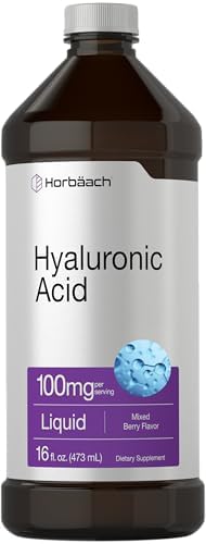 Horbäach Liquid Hyaluronic Acid Supplement | 100 mg | 16 oz by HORBAACH