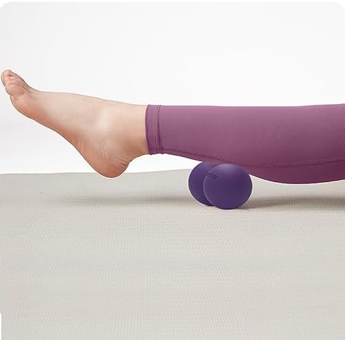 Peanut Massage Ball,Double Lacrosse Ball for Neck and Back,Medium Density Myofascial Release Massager Ball for Deep-Tissue Massage Muscle Knots Yoga Therapy(Purple) - Image 3