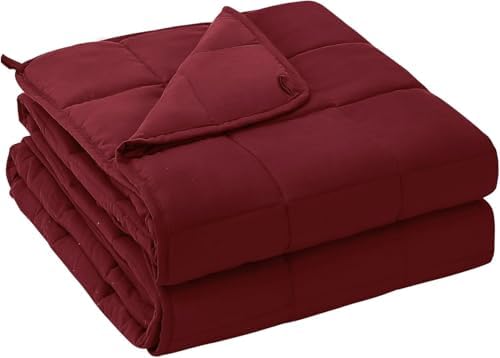 yescool Weighted Blanket for Adults 20lbs Queen Size, 60" x 80", Red by yescool