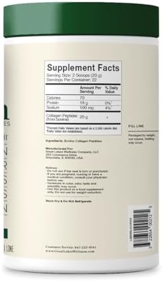Great Lakes Wellness Collagen Peptides Powder for Skin, Hair, Nails, Joints & Digestion - Unflavored - Quick Dissolve Hydrolyzed, Non-GMO, Keto, Kosher - 16 oz - 2 Pack - Image 4