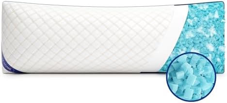 YZ HOME Long Body Pillow for Adults - Insert with Shredded Blue Memory Foam by YZHOME