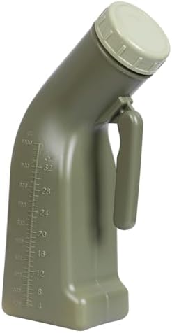 Urinals for Men Male Urinal Bottle Spill Proof with Screw Cap Lid Plastic Pee Bottles Portable Travel Pee Container for Car Elderly 1000ML by Unknown