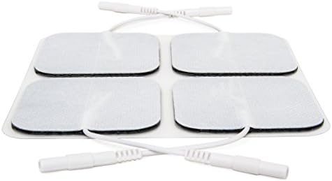 reserv 2" x 2" Premium Re-Usable Self Adhesive Electrode Pads for TENS/EMS Unit, Fabric Backed Pads with Premium Gel (Latex Free) (2 Pack (80 electrodes) - Image 3