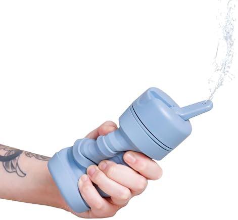 TUSHY Travel Bidet, Collapsible and Expandable Peri Bottle, Glacier by TUSHY