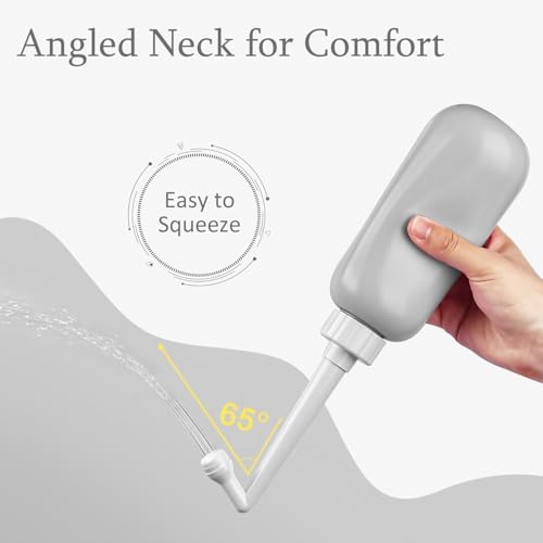 Portable Bidet Travel Large Capacity 15.8oz Personal Toilet Handheld Gray - Image 5