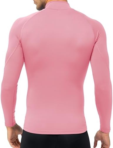 SPVISE Men's Compression Shirts Long Sleeve Mock Turtleneck Workout Tops - Image 3