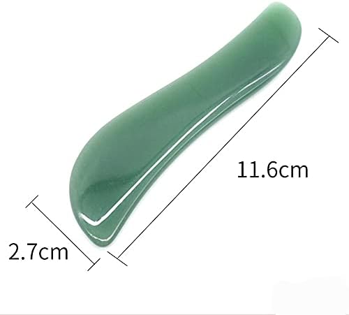 Gua Sha Facials Tools for Back Massage Tools Board Natural Jade Stone for SPA Acupuncture Therapy Trigger Point Treatment - Image 6