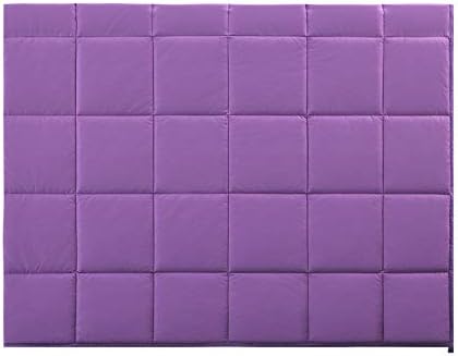 TONGDADA Kids Weighted Blanket | 40''x60'',7lbs | for Child Between 55-80 lbs | Premium Cotton Material with Glass Beads | Purple - Image 7