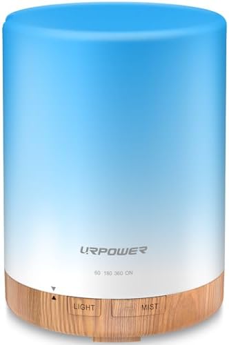 URPOWER 300mL Essential Oil Diffuser Ultrasonic Aromatherapy Diffuser by URPOWER