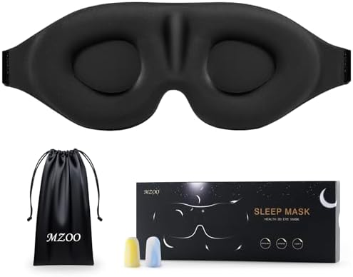 MZOO Luxury Sleep Mask for Women Men Patented Light Blocking Design by MZOO