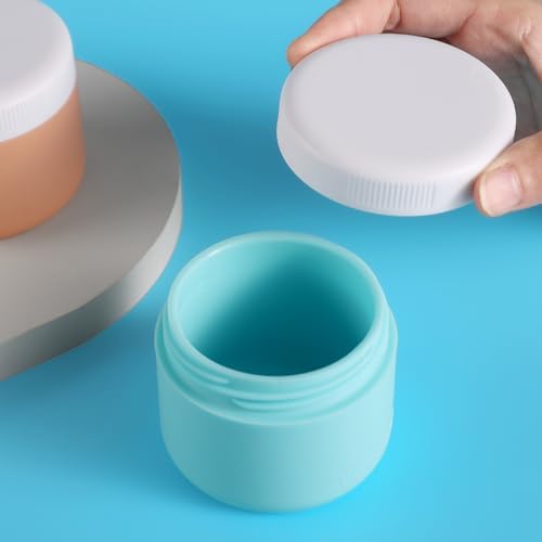 kuangre Travel Containers for Toiletries, Silicone Cream Jars BPA-Free, Leak-proof 3oz Travel Size Containers, Portable Size Silicone Jars with Lid for Cosmetic Face Hand Body Cream (4 Pack) - Image 3