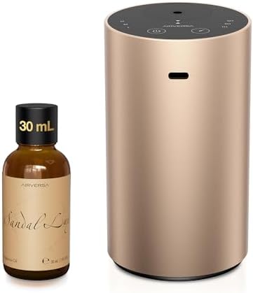 Airversa ADX Waterless Essential Oil Diffuser Starter Kit, Titanium by Airversa