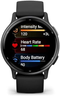 Garmin vívoactive 5, Health and Fitness GPS Smartwatch, AMOLED Display, Up to 11 Days of Battery (Renewed) (Slate) - Image 2