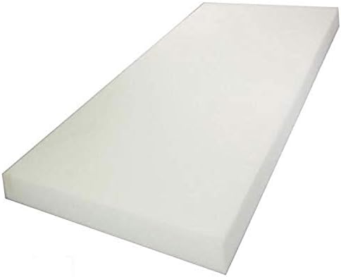Mybecca 5H x 24W x 72L Regular Density Soft Firm Upholstery Foam Sheet for Seat Replacement, Cross-Sectional Cushion Pad, Foam Padding, Boat Seat, Benches & Auto Car Seats by Mybecca