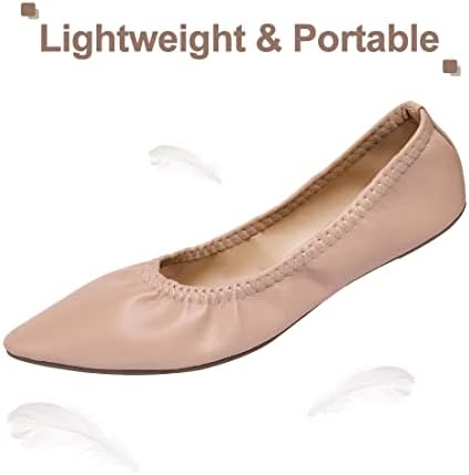 Women's Ballet Flat Slip On Flats - Classic Casual Dress Shoes, Foldable Portable Travel Ballet Walking Shoes - Image 3
