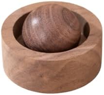 Wooden Essential Oil Diffuser - Round Ball Aromatherapy Diffuser, Walnut and Beech, for Office, Car, Yoga Hall (Walnut) by Unknown