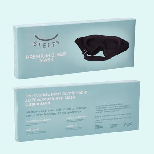 GLOWCO 3D Sleep Mask, Contoured Eye Mask for Sleeping – 100% Blackout, Zero Pressure, Adjustable Strap, Light Blocking Eye Cover for Side Sleepers & Back Sleepers, Travel, Men and Women - Image 3