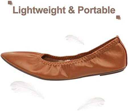 Women's Ballet Flat Slip On Flats - Classic Casual Dress Shoes, Foldable Portable Travel Ballet Walking Shoes - Image 2
