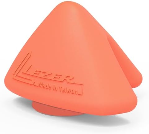 LEZER Large Trigger Massage Point, Manual Massage Ball, Muscle Knot Release Tool, Deep Tissue Relief, Hip Flexor Iliacus Back Psoas Hand Foot Myofascial Physical Therapy, 3.5 inｘ3 in, Orange by LEZER