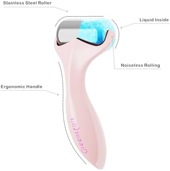 Greenstalk Ice Roller for Face & Eyes – Medical-Grade Stainless Steel Cooling Face Roller for Puffiness Relief, Dark Circles, Skincare Routine – Dual Cold & Warm Therapy, Ergonomic Design (1 unit) - Image 3
