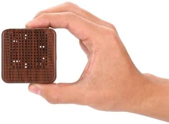 Weljoy Wood Grain Portable Diffuser for Essential Oils – Car or Travel, Mini Size, Quiet, Waterless, Re-Chargeable Battery or USB (Dark Brown) by Weljoy