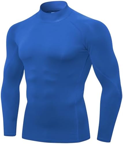 SPVISE Men's Compression Shirts Long Sleeve Mock Turtleneck Workout Tops by SPVISE