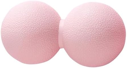 Double Lacrosse & Micro-Elastic Peanut Massage Ball - Myofascial Release Tool for Muscle, Back, Foot, and Physical Therapy, Mobility Roller for Acupressure and Relaxation (Pink) by Unknown