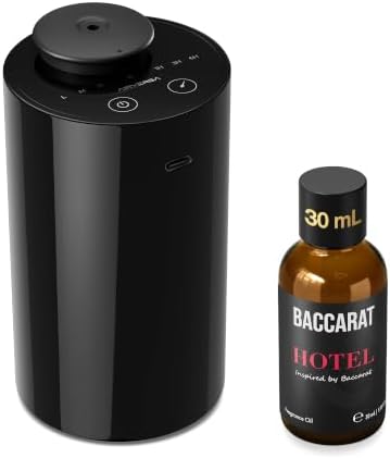 Airversa AN6 Waterless Essential Oil Diffuser Starter Kit, Black by Airversa