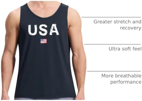 EZRUN Men's Quick Dry Workout Tank Top UPF 50+ Sweat-Wicking Gym Shirt - Image 4