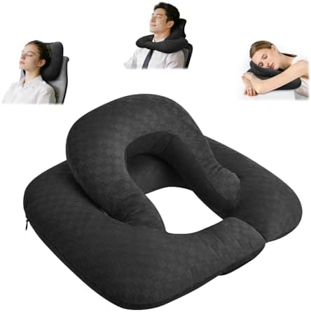 Back Sleeping Training Neck Pillow for Office, Recliner & Car by Nockovi
