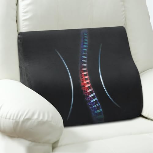 Lumbar Support Pillow for Recliner and Couch, Ergonomic Back Support Pillow by AHUAWA
