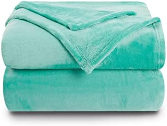 NANPIPER Fleece Blankets Super Soft Flannel Queen Size Blanket for Bed Luxury Cozy Microfiber Plush Fuzzy Blanket,Lake Blue by NANPIPER