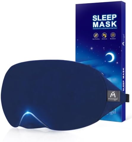 Mavogel Cotton Sleep Mask with Updated Bending Nose Design, 100% Handmade by Mavogel