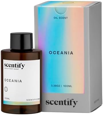 Scentify Oceania Aroma Oil Refill Scent for Oil Diffusers - Orange, Apple, White Tea, Lavender Scents - Luxurious Relaxing Aromatherapy Diffuser Fragrance 100ml, 3.38 oz by Scentify