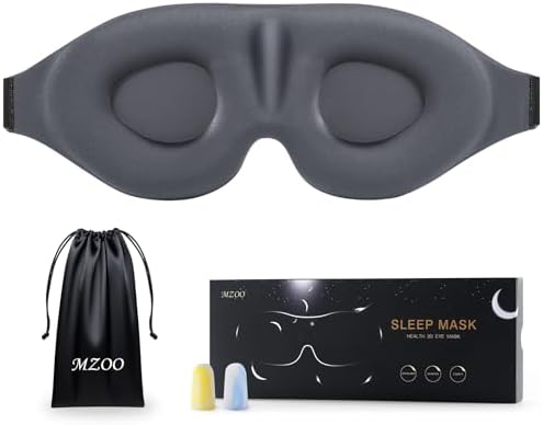 MZOO Luxury Sleep Mask for Women Men Patented Light Blocking Design by MZOO