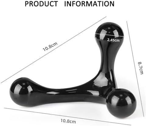 3 Point Hand Held Massage Tool, 2 Pcs Manual Trigger Point Massage Tools Deep Muscle Tissue Manual Massager, Handheld Palm Pressure Point Body Massager for Neck Shoulder Back Leg Muscle Pain Relief - Image 2