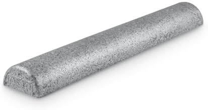 OPTP Silver AXIS Moderately Firm Foam Roller – Half-Round, Silver, 36" x 3" by OPTP