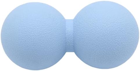 Hard Peanut Massage Ball, Double Lacrosse Massage Ball. Deep Tissue Massage Roller Mobility Ball for Physical Therapy Myofascial Release Muscle Relaxer Acupoint Massage (Blue) by SIMPLECOOL